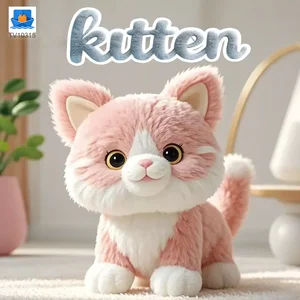 Interactive Plush Cat, Voice Commands Cute Cats · TV10315 · product photo 3 of 5