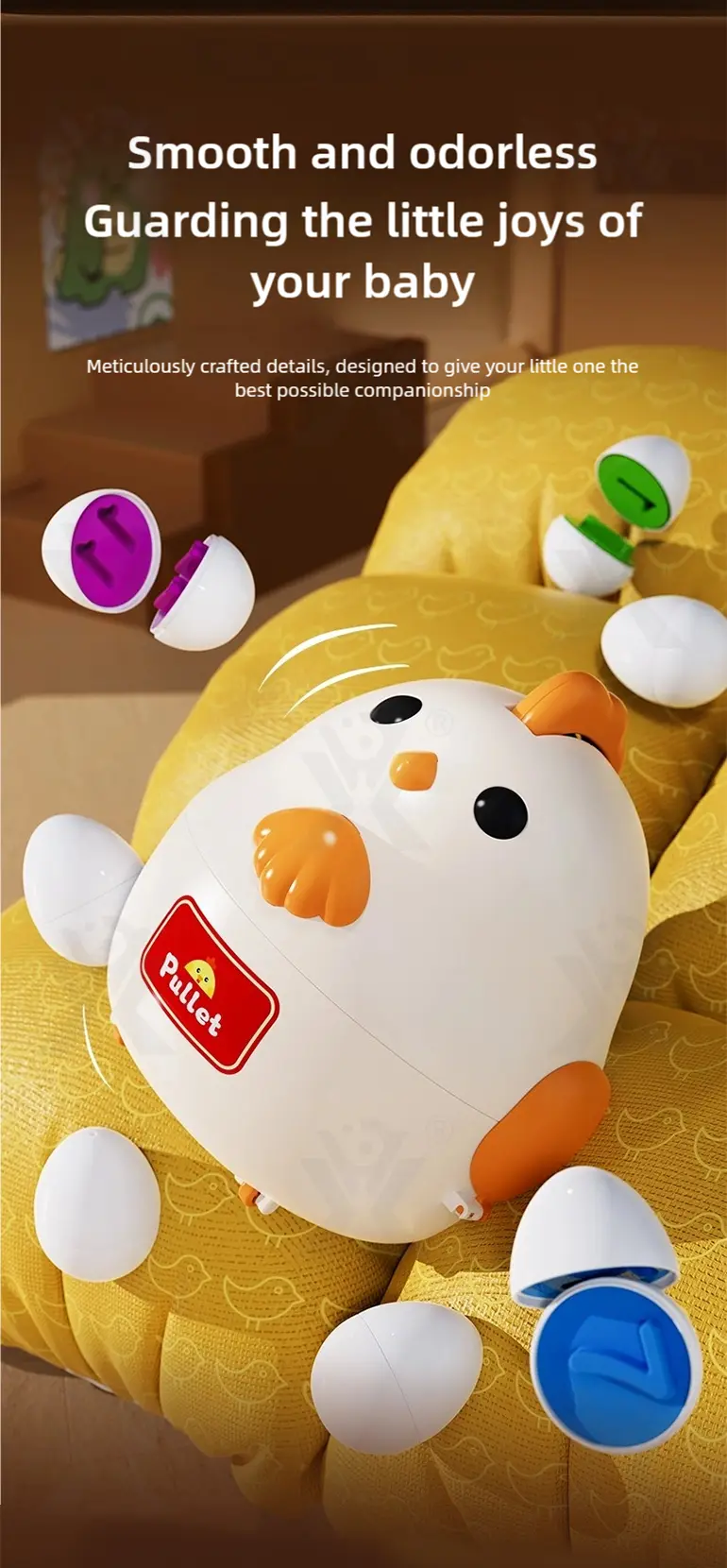 Chick Puzzle Matching Toy, Easter Egg Shape, For Shape and Color Recognition · TV10253 · detail image 8 of 10