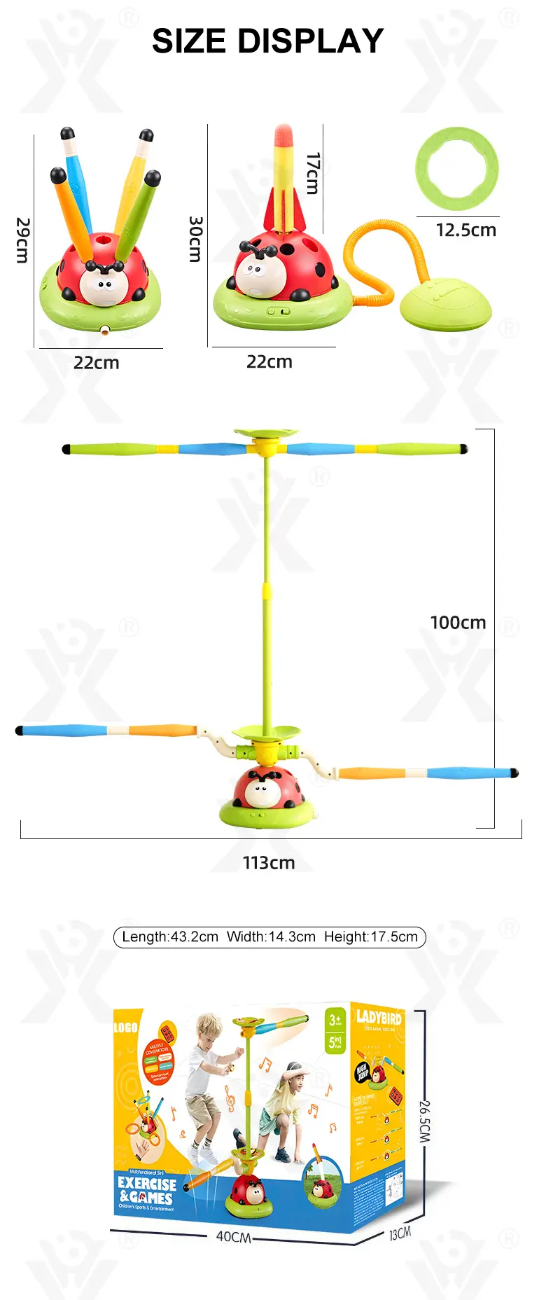 Exercise Machine Toy, 5 in 1 Musical Jump Toys · TV10218 · detail image 7 of 7