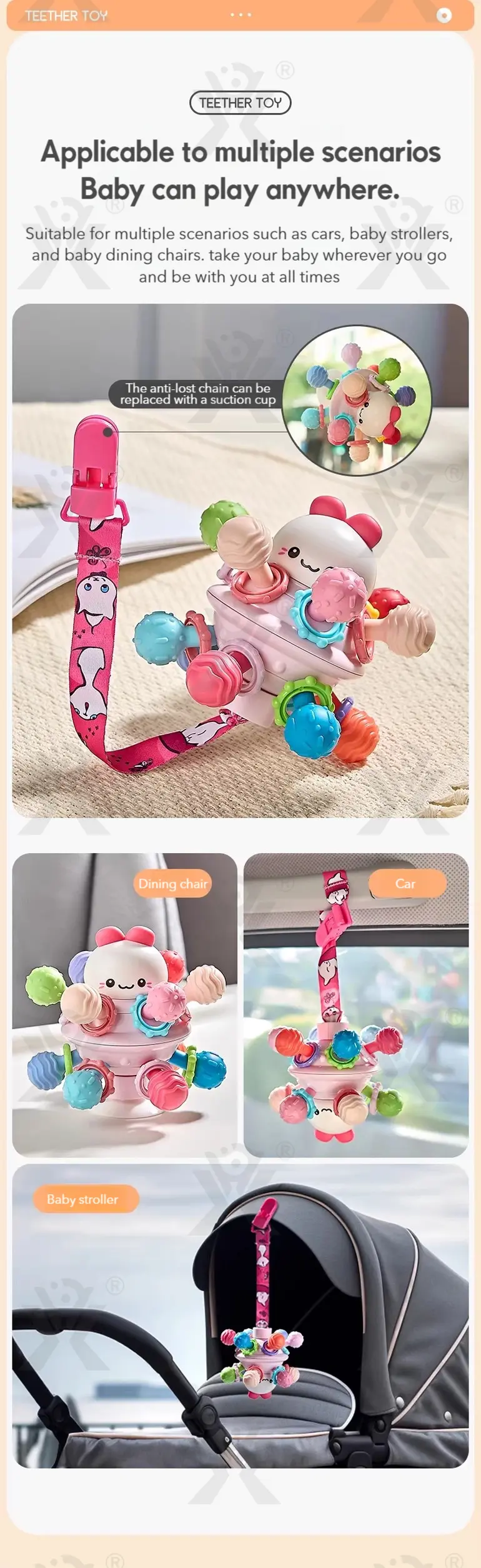 Manhattan Atomic Sphere Toy, Feledorashia Baby Toy, Montessori Sensory · TV10255 · detail image 2 of 9
