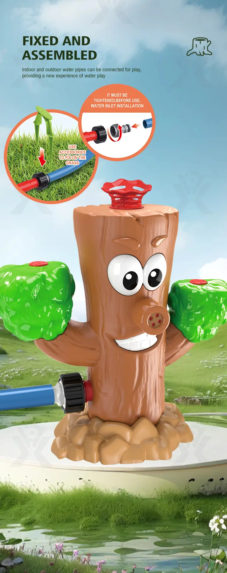New 2-in-1 Water Sprinkler Baseball Toy for Kids · TV10248 · detail image 3 of 7