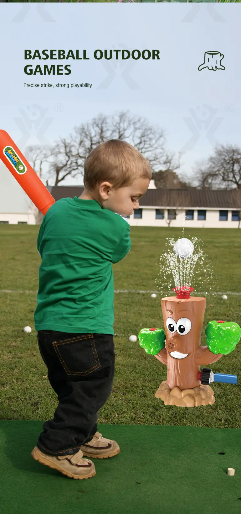 New 2-in-1 Water Sprinkler Baseball Toy for Kids · TV10248 · detail image 4 of 7