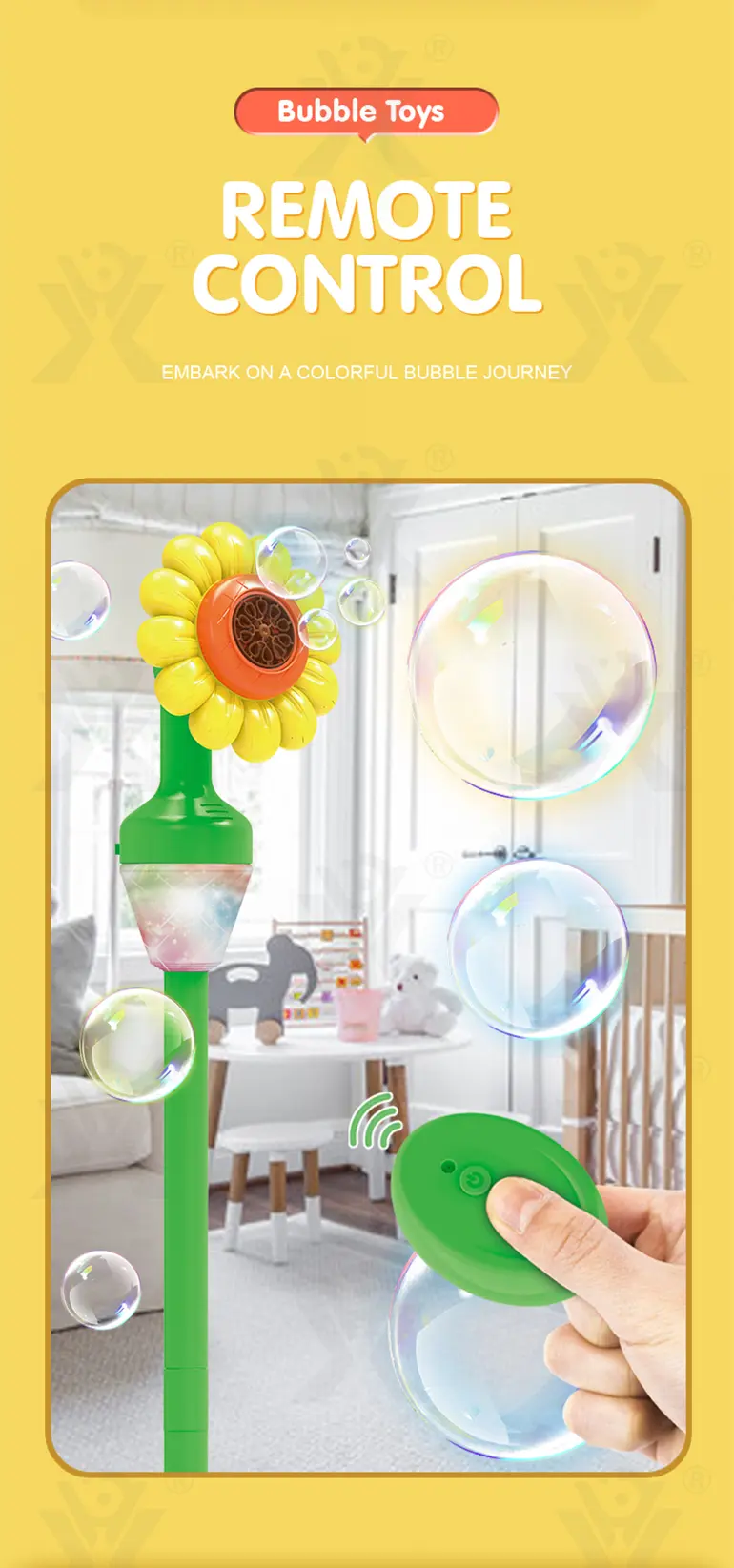 Sunflower Bubble Machine, Best For Party Game · TV10244 · detail image 5 of 11