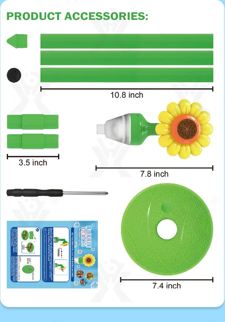 Sunflower Bubble Machine, Best For Party Game · TV10244 · detail image 9 of 11