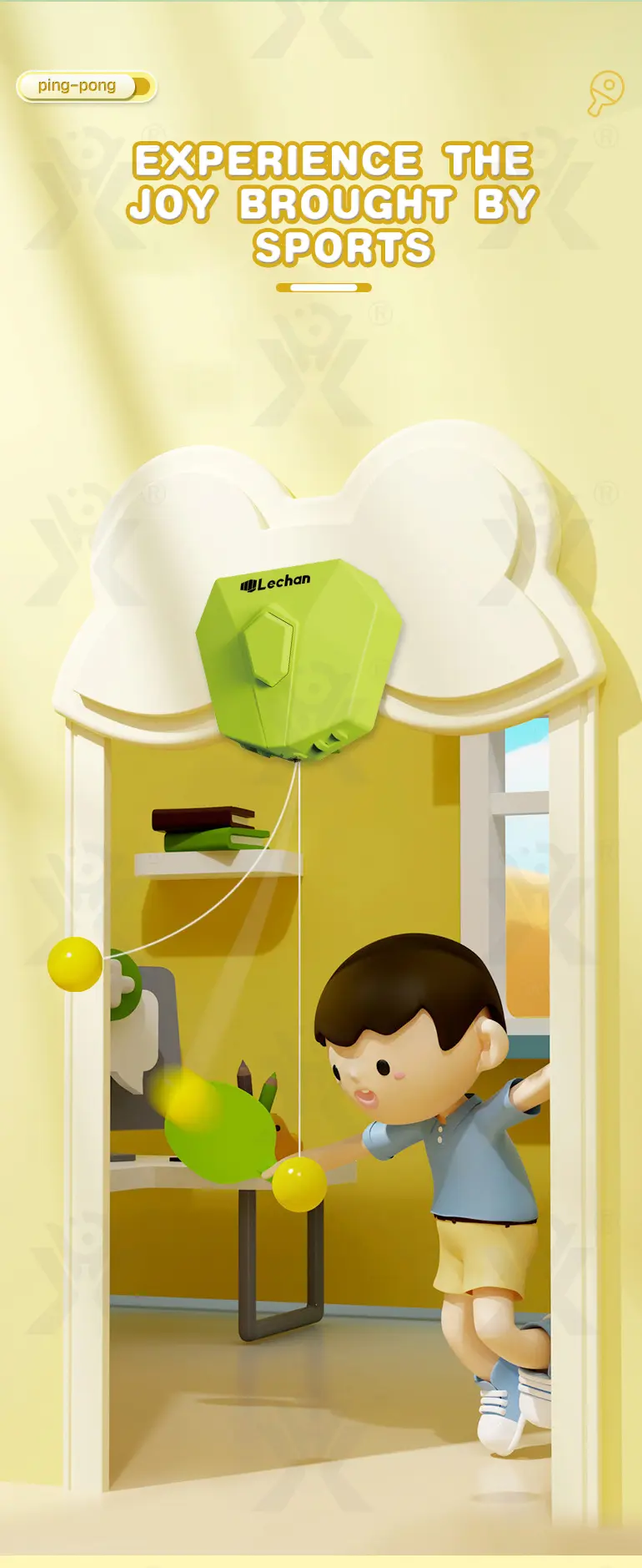Table Tennis Trainer Toy, Ball Game · TV10228 · detail image 2 of 6