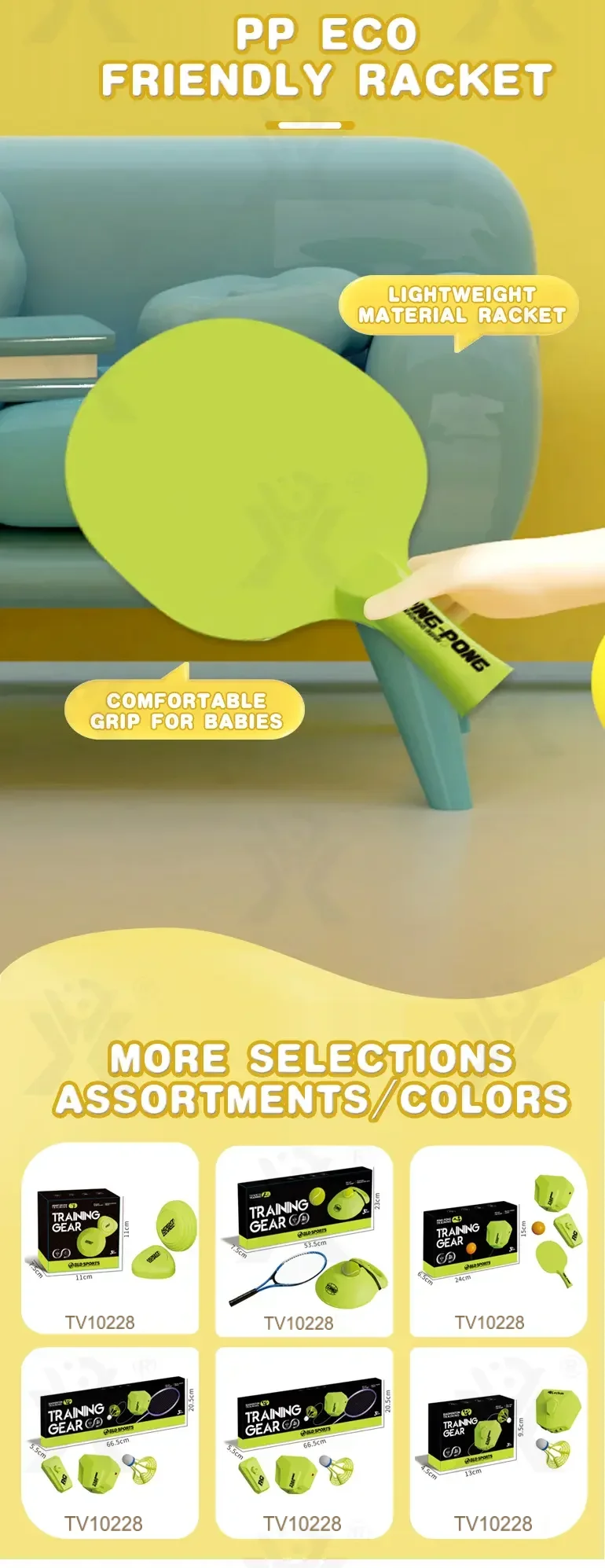 Table Tennis Trainer Toy, Ball Game · TV10228 · detail image 5 of 6