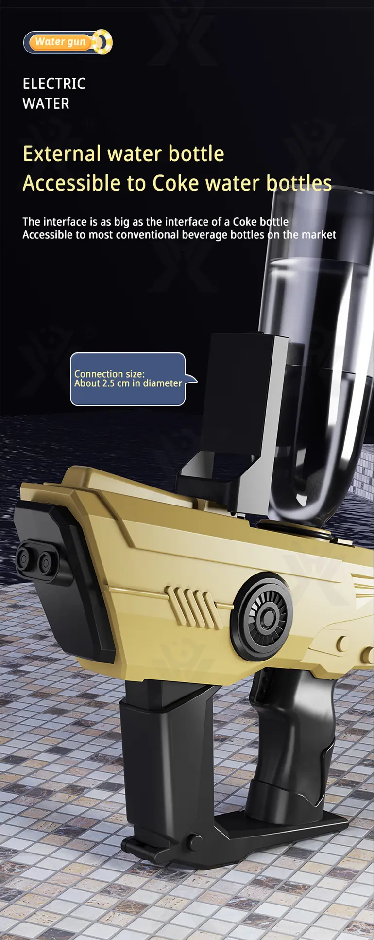 Dual-Nozzle elektrische Wasserpistole·TV10234·Detailaufnahme 4 von 11