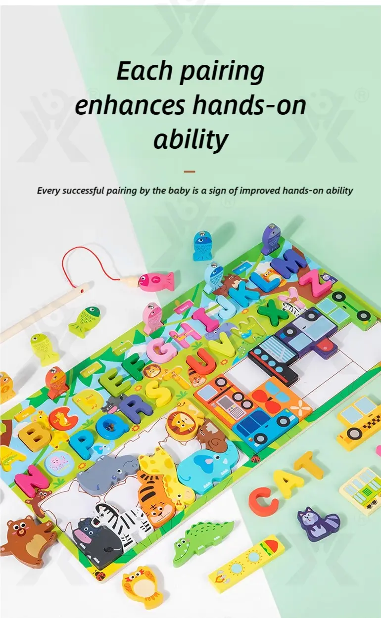 WholesaleKids Wooden Puzzle Toy, Math Game Included · TV10221 · detail image 3 of 10