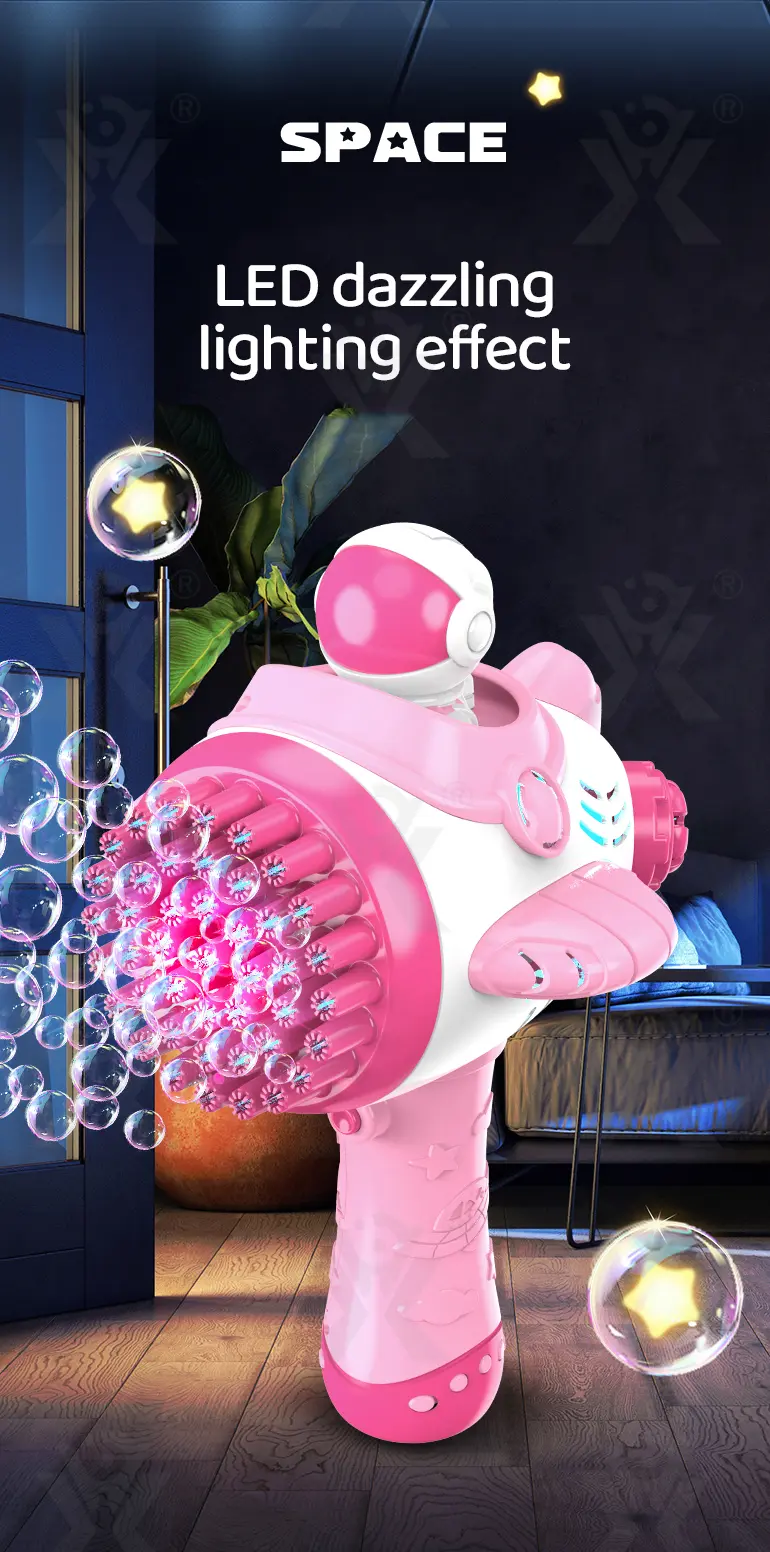 Astronaut Bubble Gun Toy, Spaceman Themed With 45 Holes · TV10242 · detail image 6 of 9