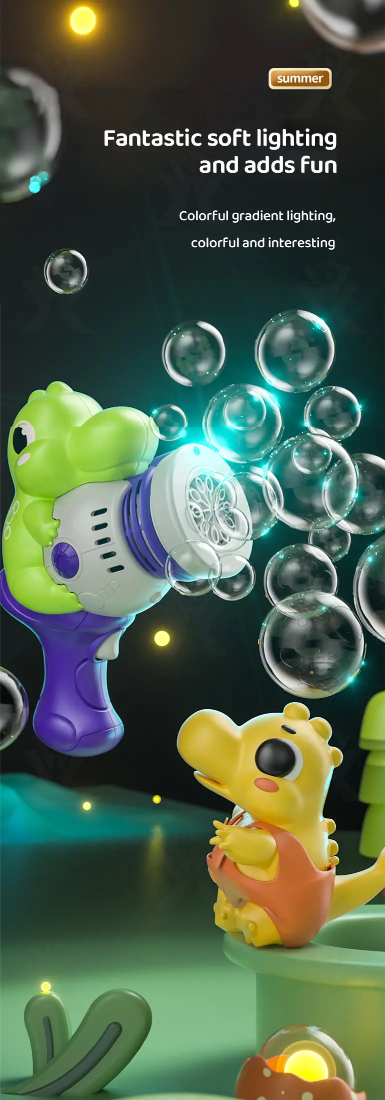 Dinosaur Bubble Gun · TV10225 · detail image 6 of 9