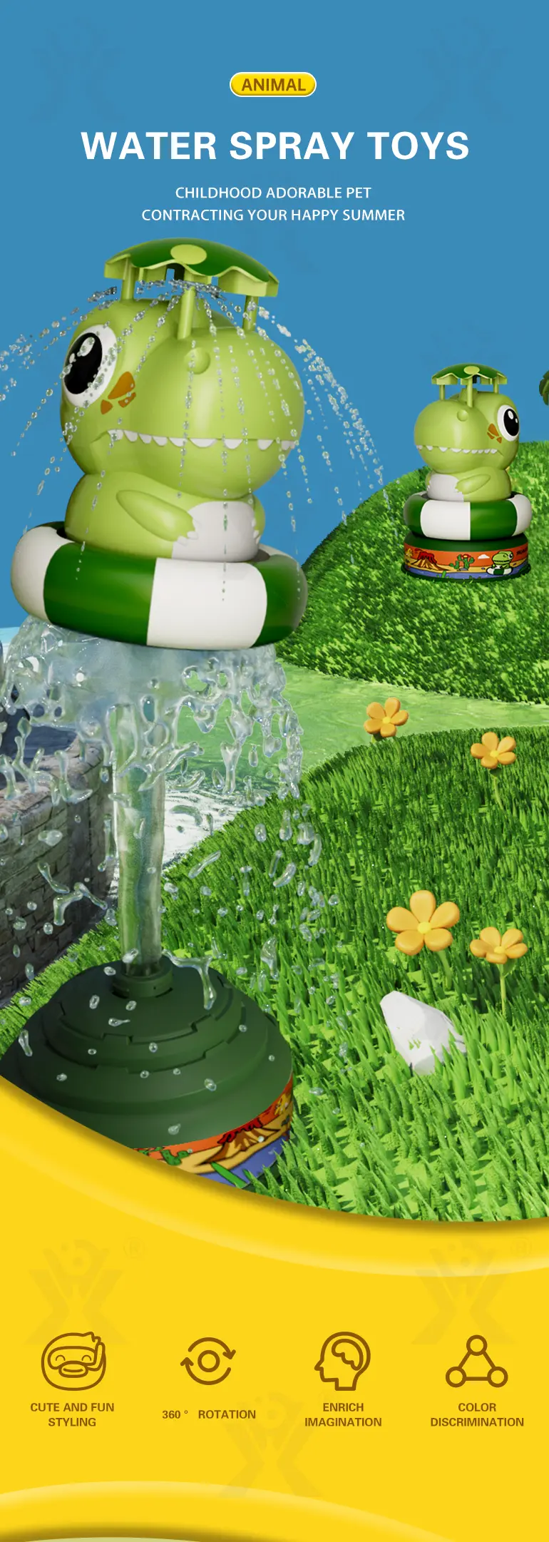 Dinosaur Water Rocket Sprinkler For Kids · TV10247 · detail image 1 of 7