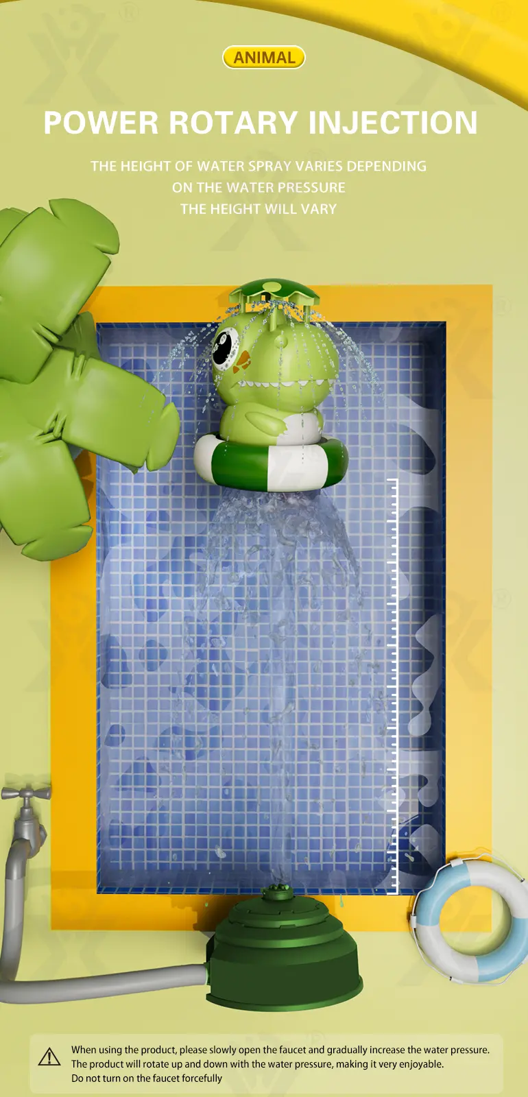 Dinosaur Water Rocket Sprinkler For Kids · TV10247 · detail image 2 of 7