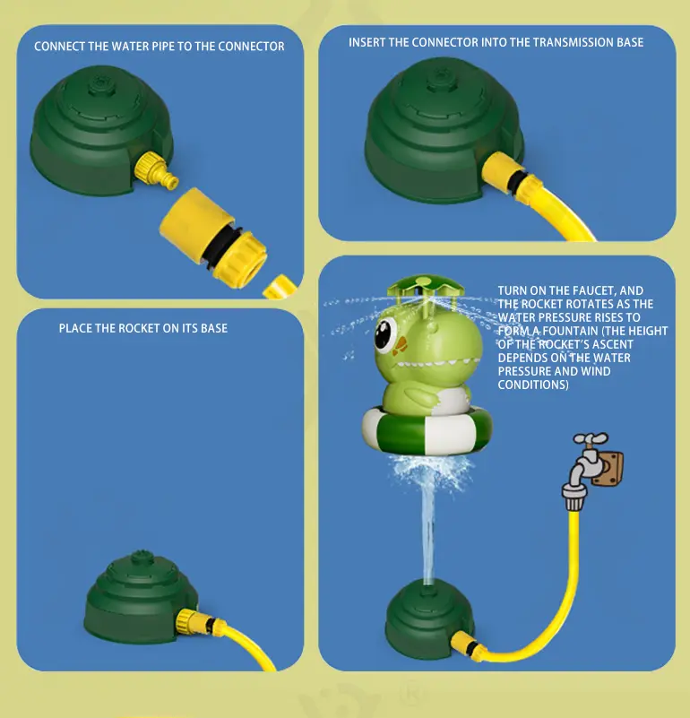 Dinosaur Water Rocket Sprinkler For Kids · TV10247 · detail image 3 of 7