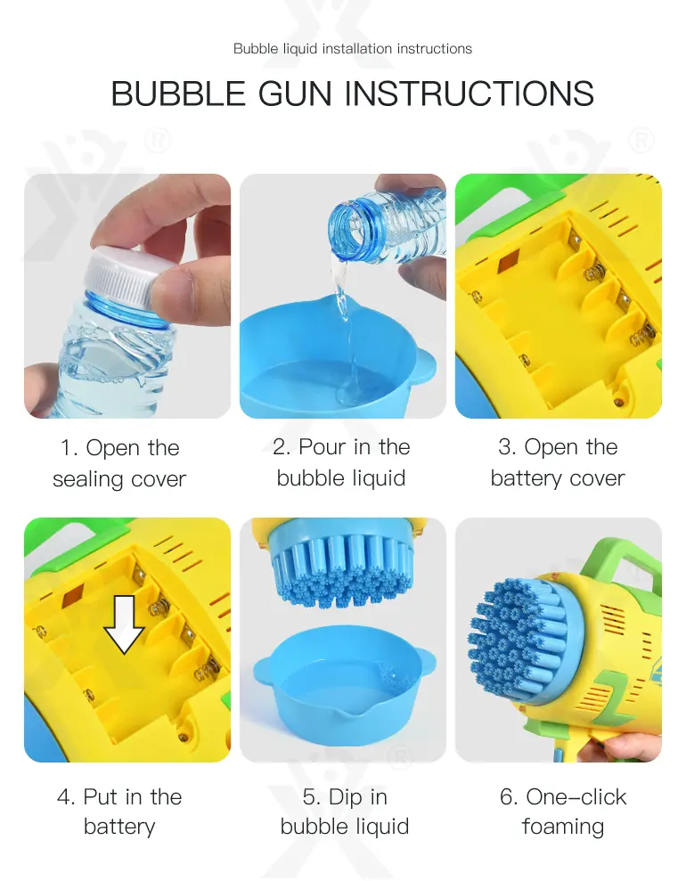 48-Hole Electric Bubble Machine -Summer toys For Kids · TV10232 · detail image 11 of 13