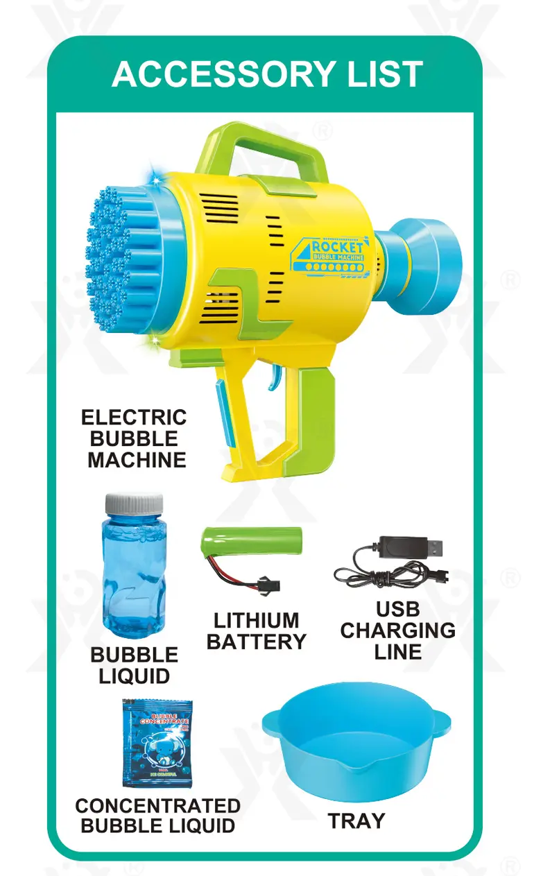 48-Hole Electric Bubble Machine -Summer toys For Kids · TV10232 · detail image 12 of 13