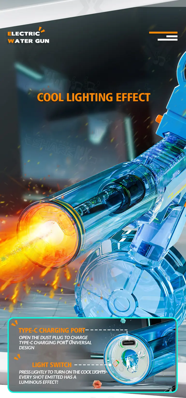 Semi-Automatic Electric Water Gun · TV10229 · detail image 6 of 8