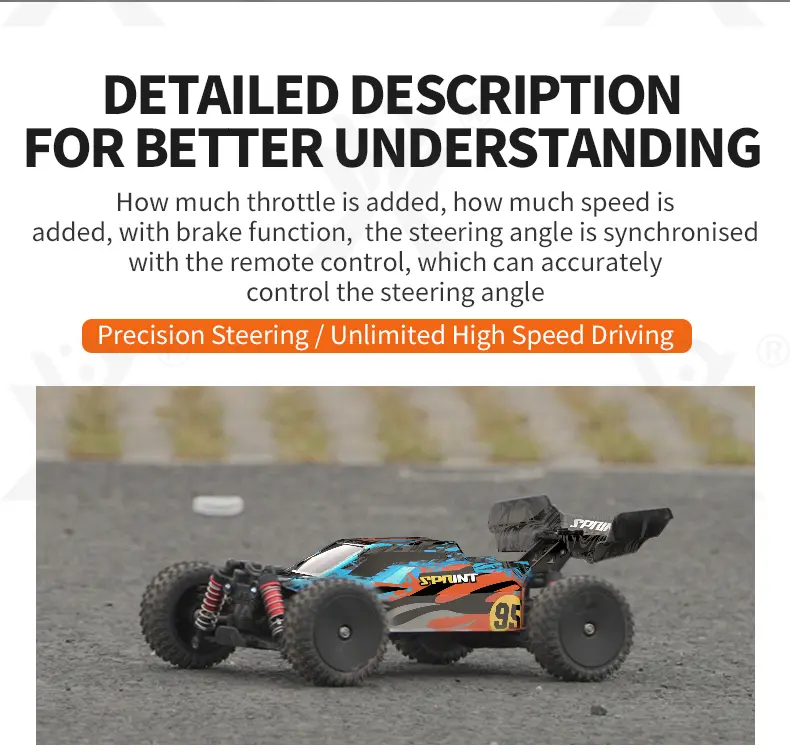 High-Speed RC Car, Fast Remote Control Car with 36KM/H Top Speed · TV10258 · detail image 4 of 11
