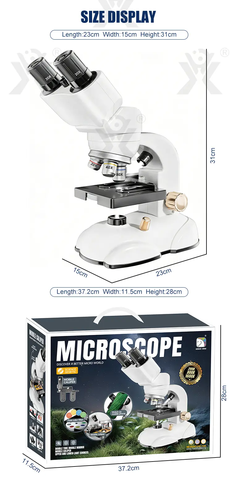 Binocular Microscope Toy, Suitable For Teaching and Playing · TV10252 · detail image 13 of 13