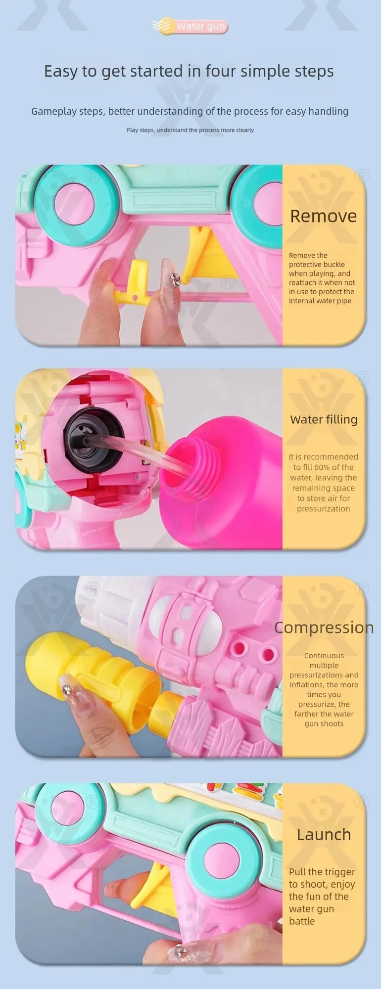 Kid Plastic Summer Water Gun · TV10259 · detail image 5 of 7