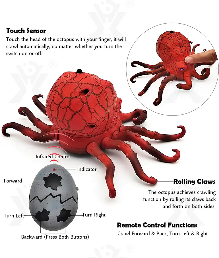 RC Octopus Toys, Fun RC Toys For Family Play · TV10260 · detail image 3 of 7