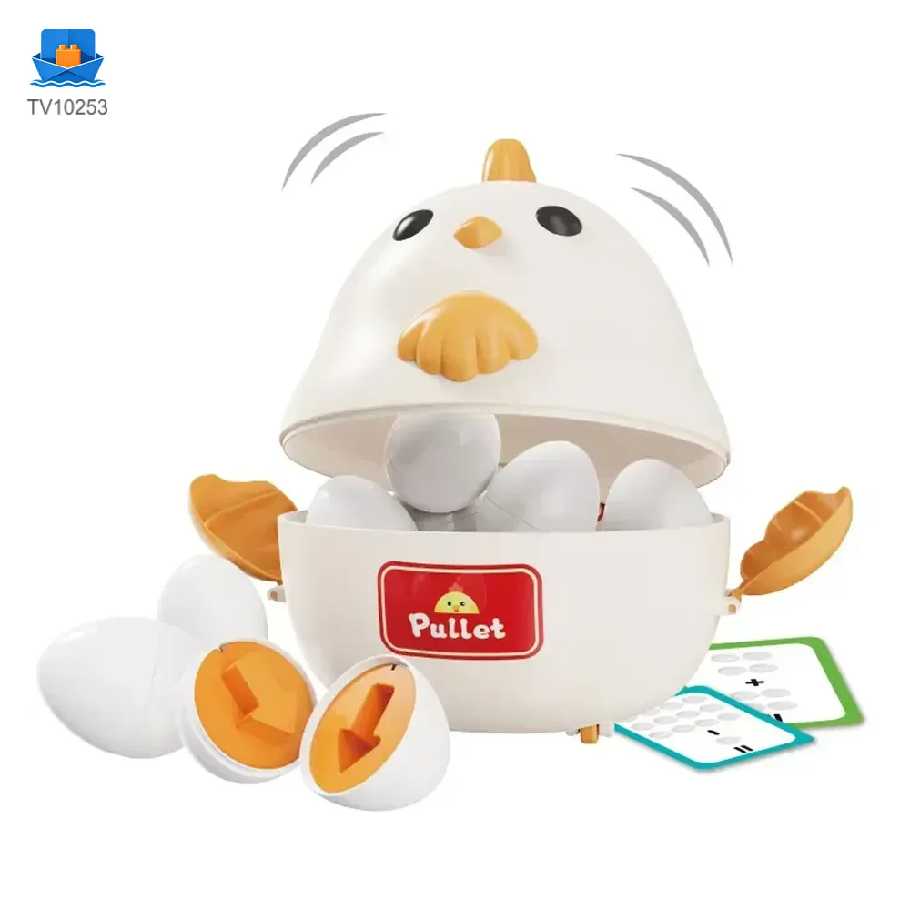 Chick Puzzle Matching Toy, Easter Egg Shape, For Shape and Color Recognition · TV10253 · product photo 1 of 5