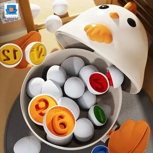 Chick Puzzle Matching Toy, Easter Egg Shape, For Shape and Color Recognition · TV10253 · product photo 2 of 5