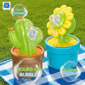 Plant-Shaped Bubble Machine Toy, Portable Cactus Bubble · TV10250 · product photo 3 of 6