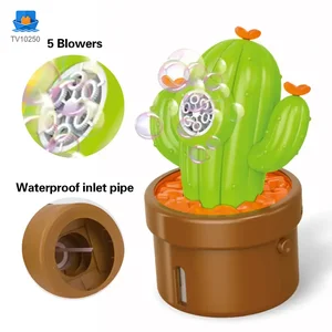 Plant-Shaped Bubble Machine Toy, Portable Cactus Bubble · TV10250 · product photo 4 of 6