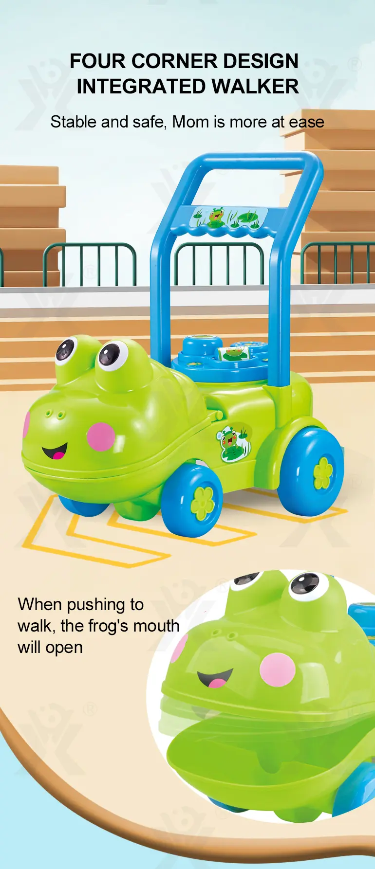 Lovely Frog Baby Walker · TV10180 · detail image 3 of 8
