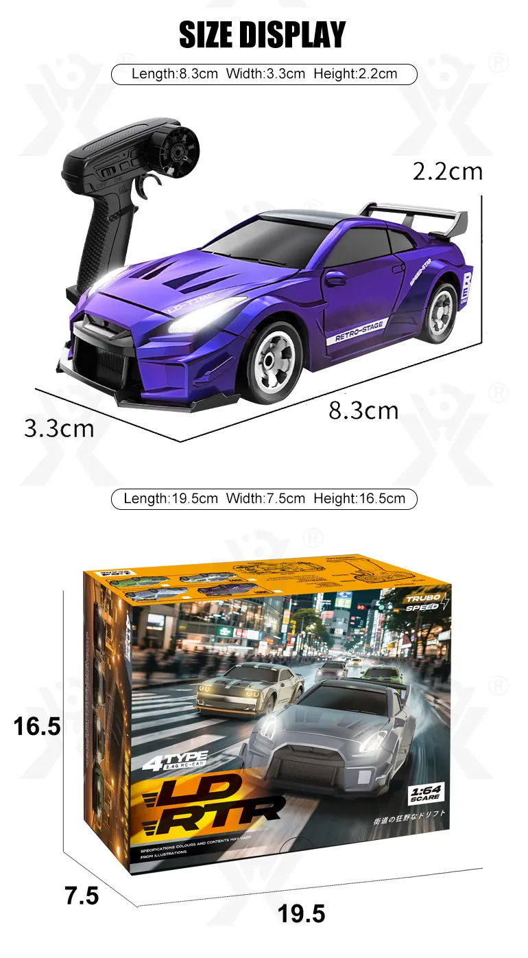 1: 64 Mini RC Car Toy, Remote Control Drift Car Toy · TV10178 · detail image 10 of 10