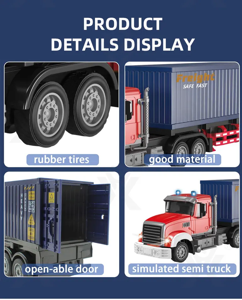 1:24 RC Trailer Car, Semi Truck Toy · TV10190 · detail image 5 of 7