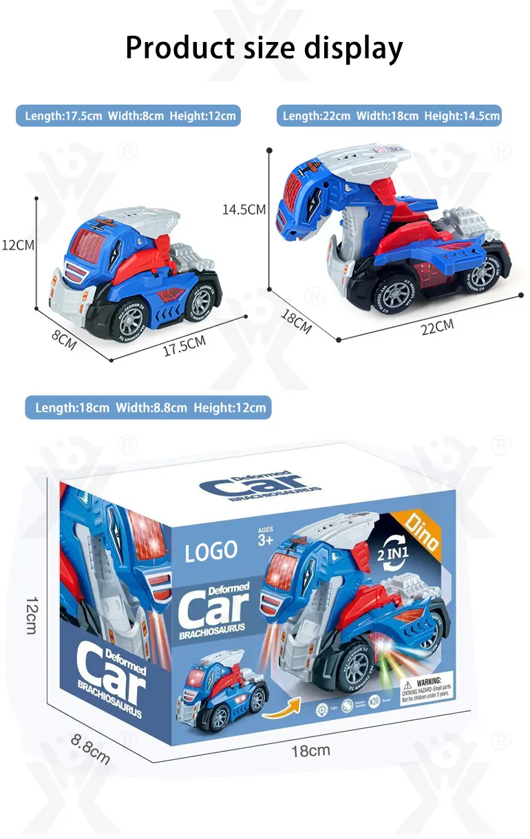 Dinosaur Engineering Car Toy, Deformation Dinosaur Robot Car Toy · TV10212 · detail image 8 of 8