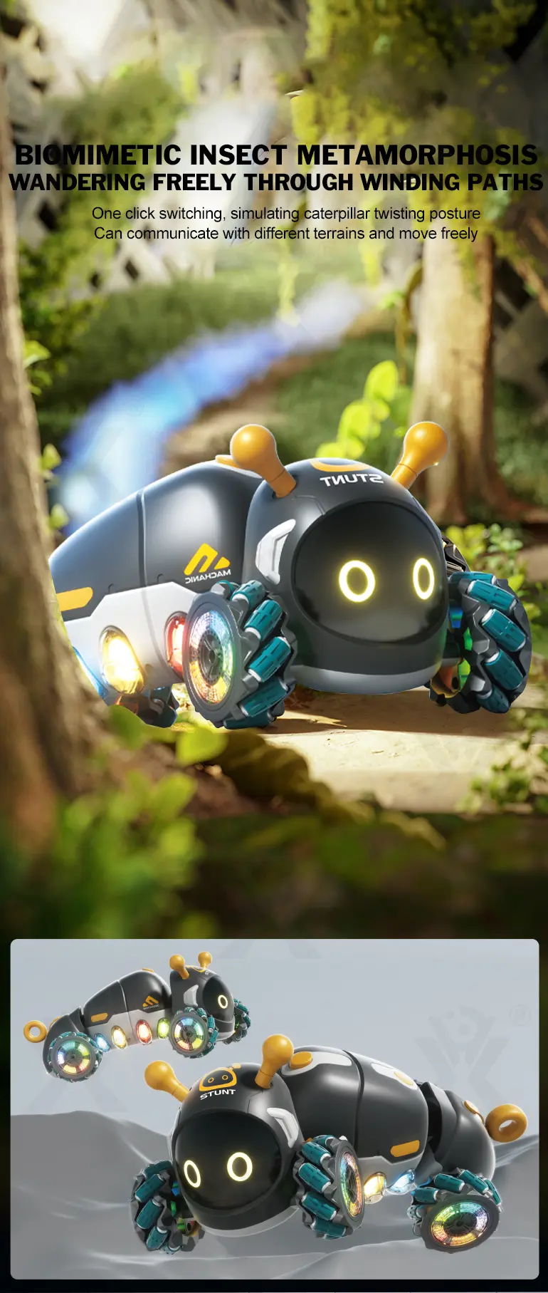 RC Bionic Caterpillar Stunt Car Toys · TV10209 · detail image 3 of 10