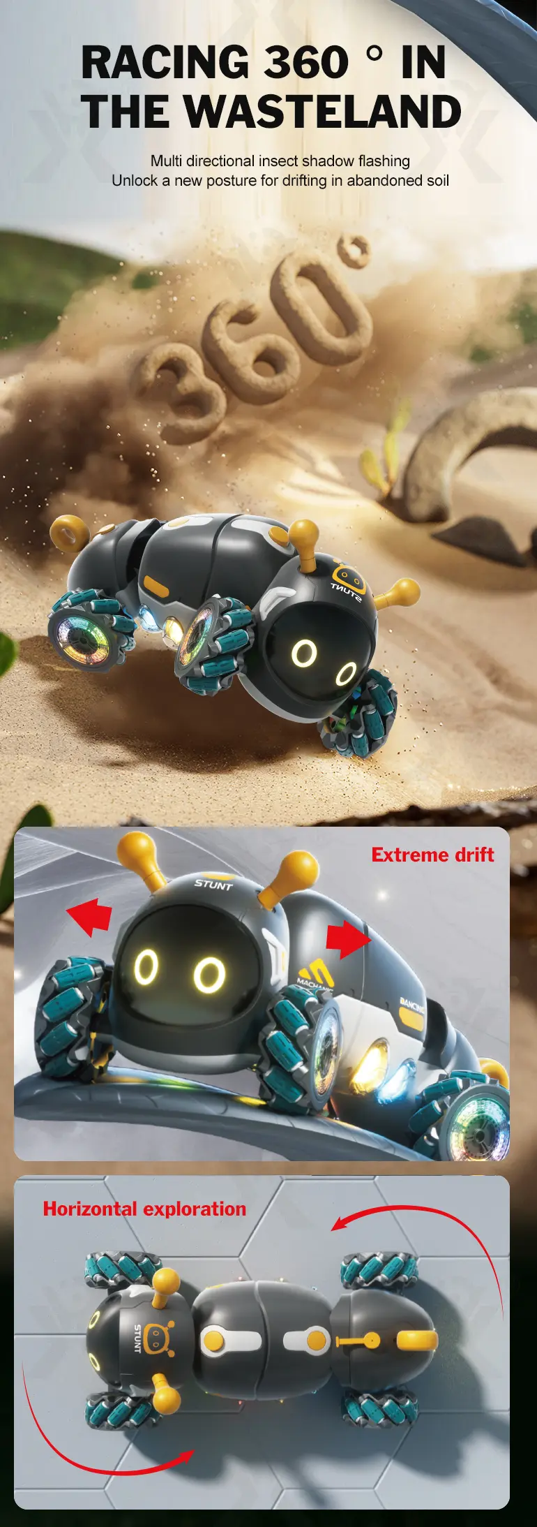 RC Bionic Caterpillar Stunt Car Toys · TV10209 · detail image 6 of 10