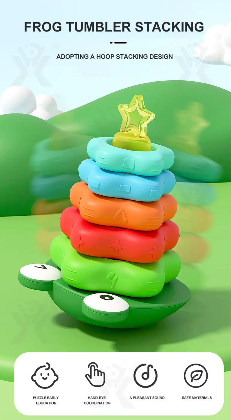 Frog Tumbler Stack Toy · TV10184 · detail image 1 of 8