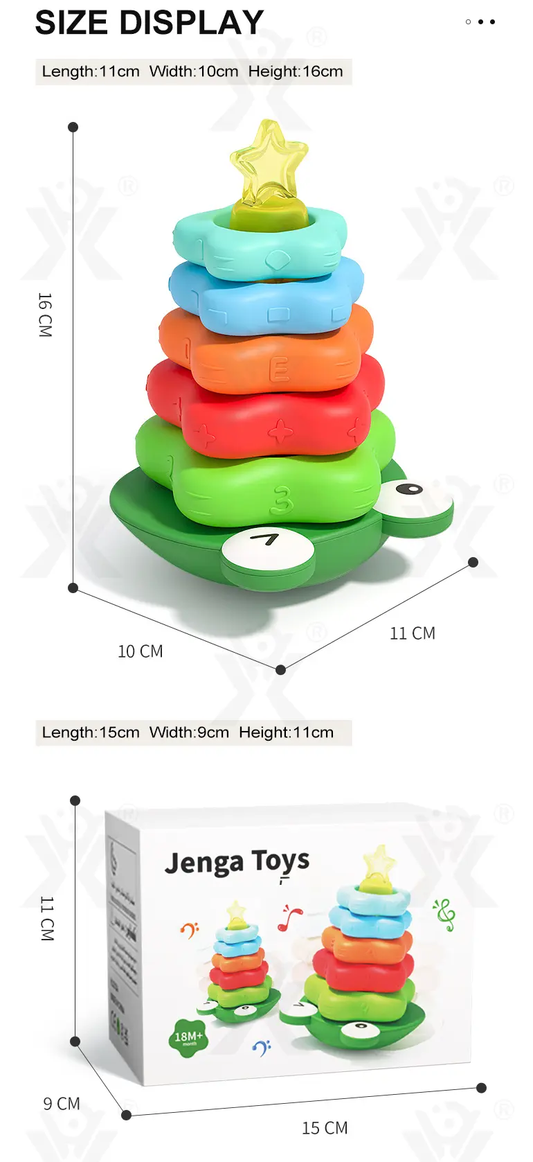 Frog Tumbler Stack Toy · TV10184 · detail image 8 of 8