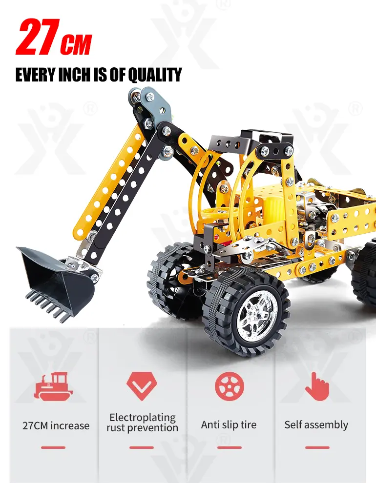 STEM Building Project Toys, DIY Alloy Excavator Toy · TV10196 · detail image 2 of 6
