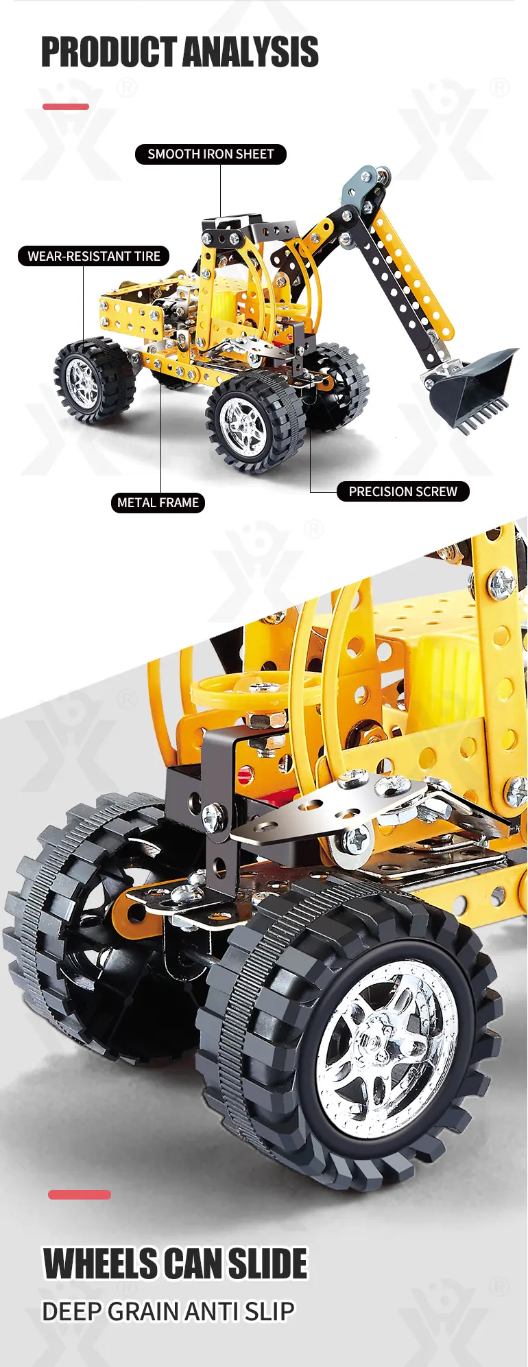 STEM Building Project Toys, DIY Alloy Excavator Toy · TV10196 · detail image 3 of 6