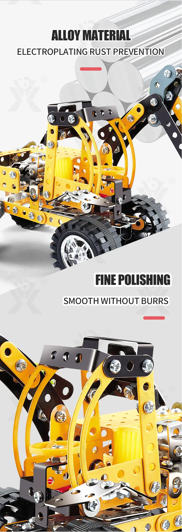 STEM Building Project Toys, DIY Alloy Excavator Toy · TV10196 · detail image 4 of 6
