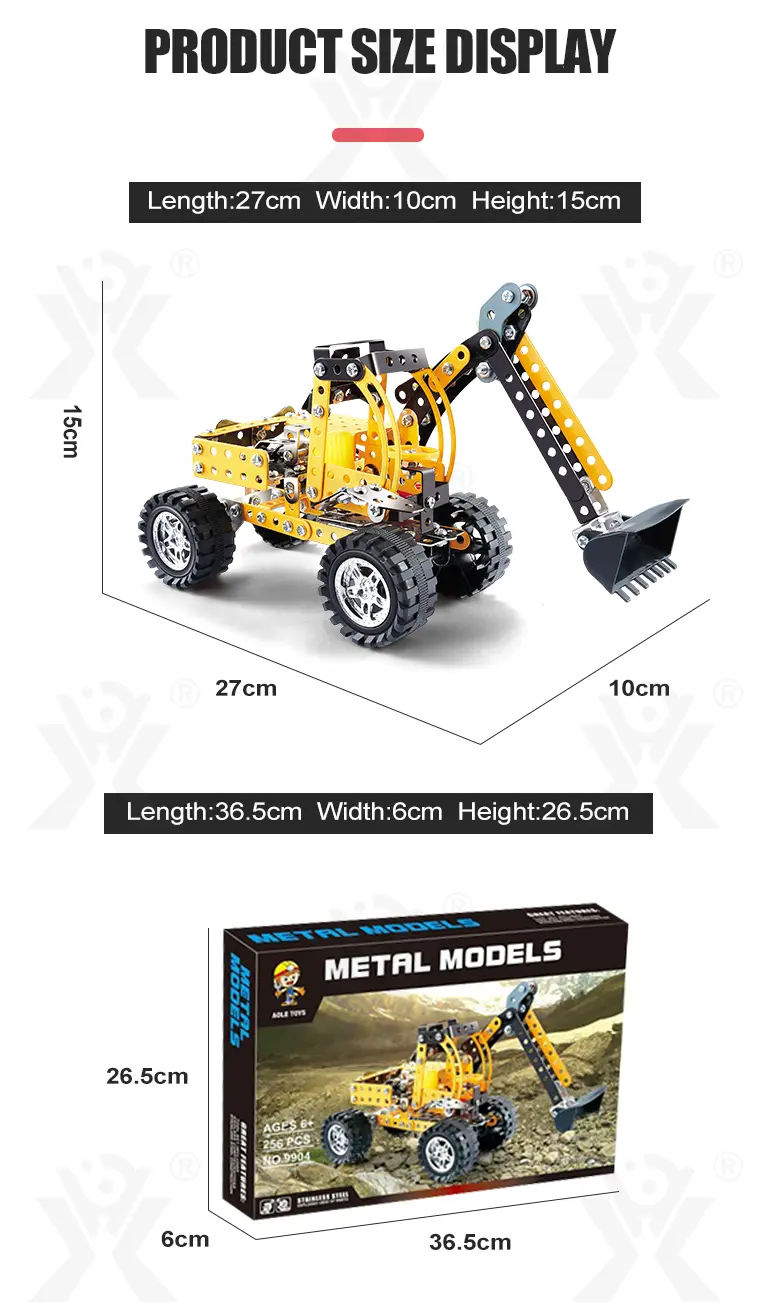 STEM Building Project Toys, DIY Alloy Excavator Toy · TV10196 · detail image 6 of 6