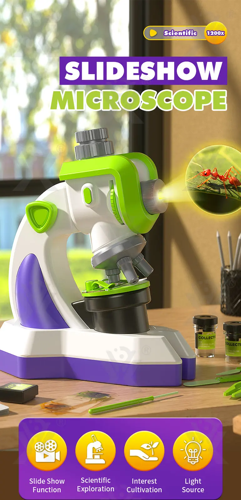 Science Slide Microscope Projector Kit · TV10183 · detail image 1 of 14