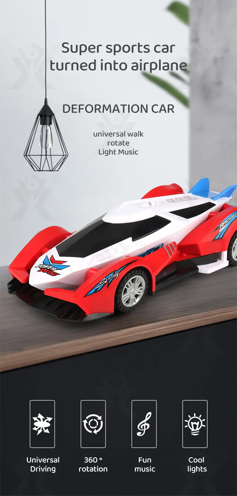 Super Sport Car Toy with Auto Obstacle Avoidance · TV10213 · detail image 1 of 8