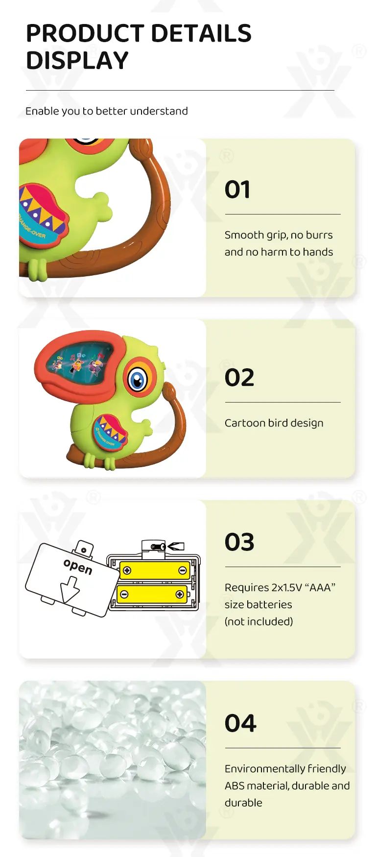 Buy Little Anael Bird, Cartoon Bird Piano Toy · TV10198 · detail image 6 of 8