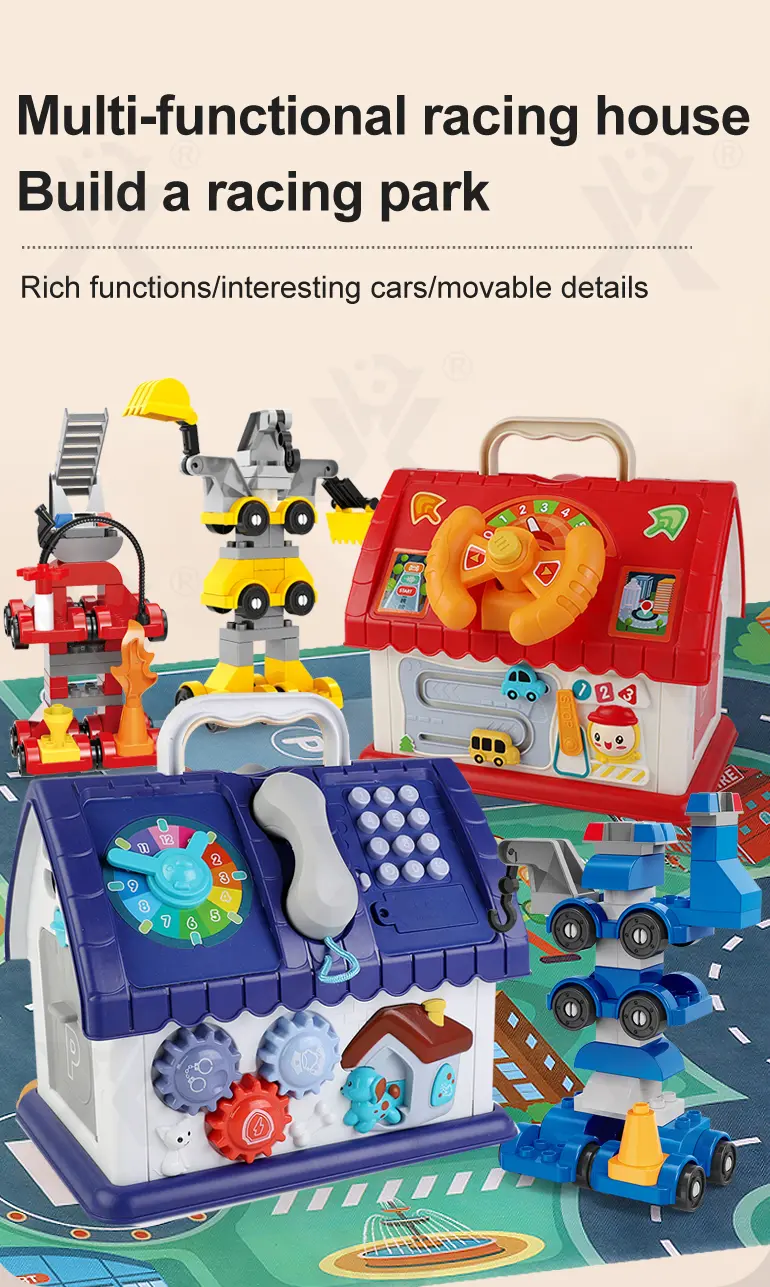 Playhouse Block Toy with Cars · TV10201 · detail image 1 of 14