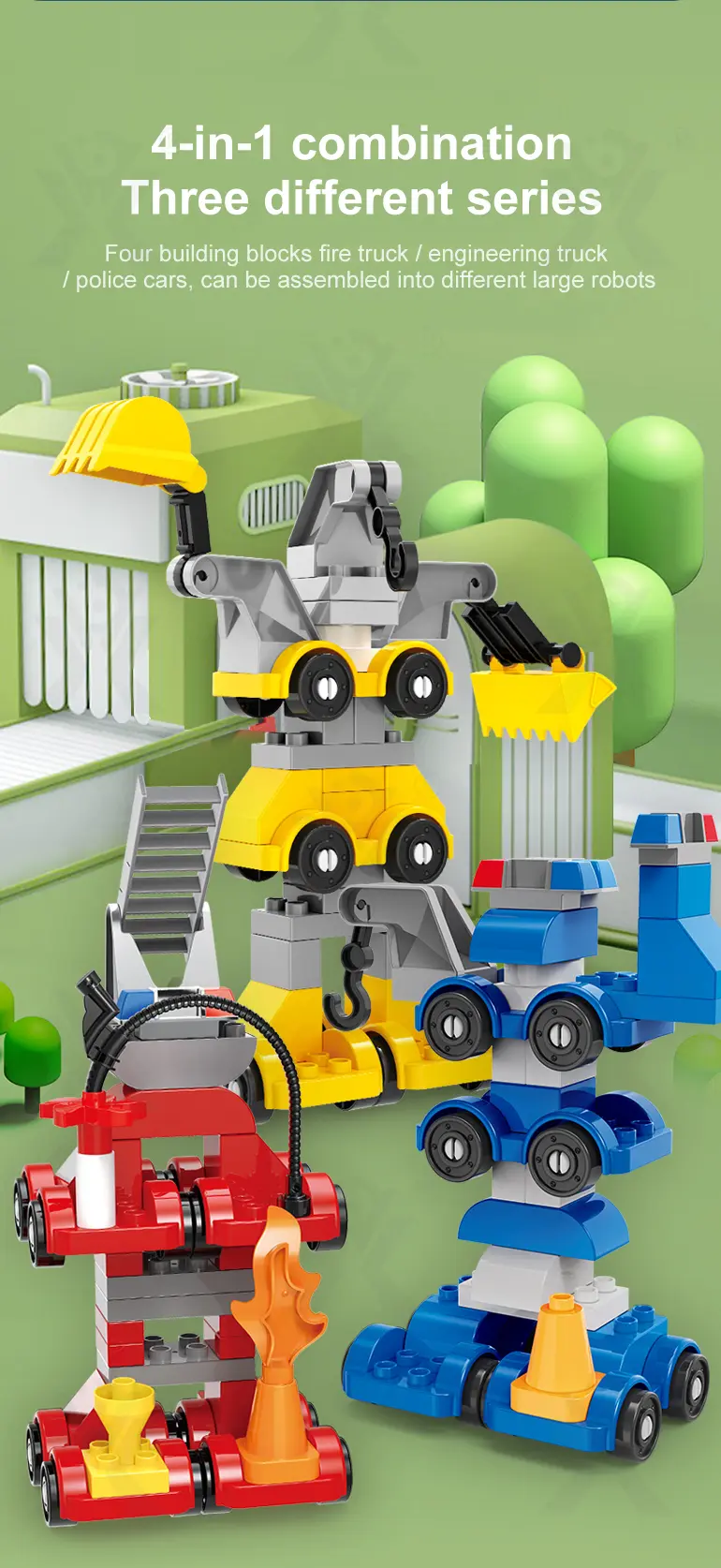 Playhouse Block Toy with Cars · TV10201 · detail image 9 of 14