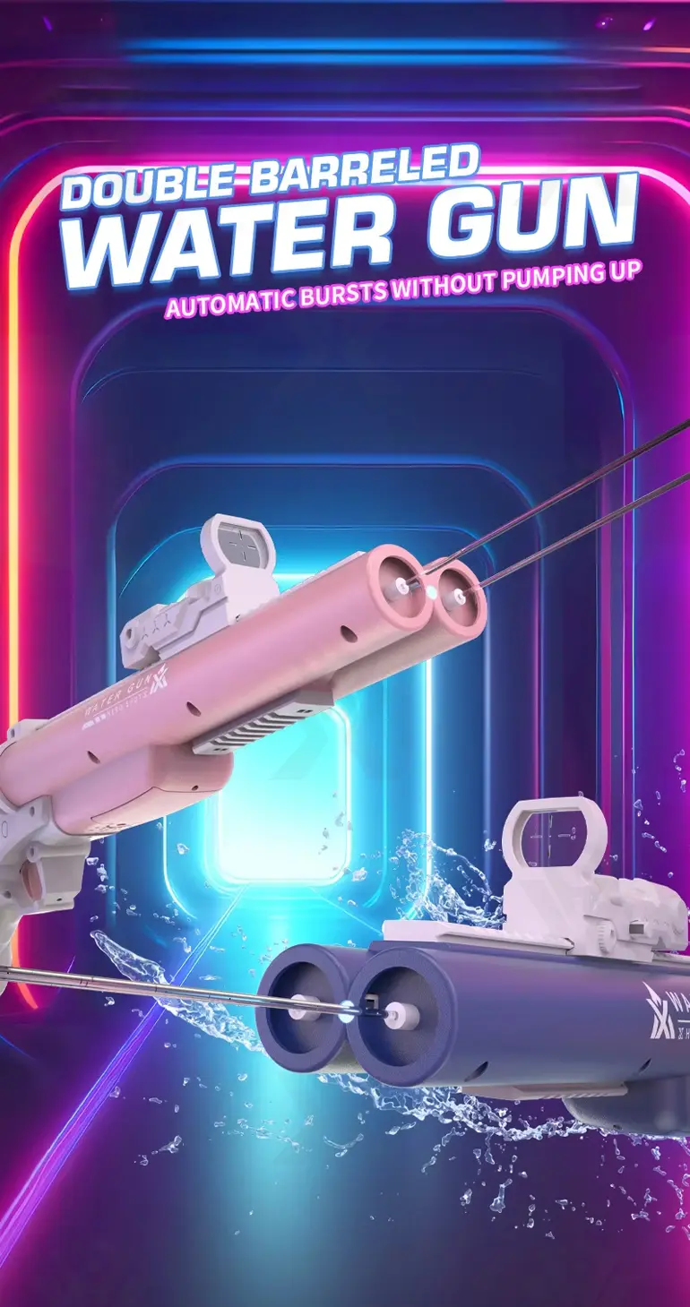 Double-Barrel Electric Water Gun · TV10179 · detail image 1 of 9