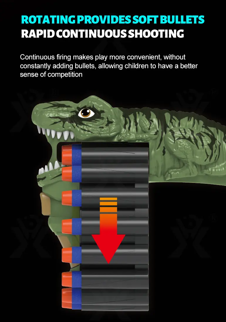 Soft Bullet Gun Toy with Dinosaur Shape · TV10192 · detail image 3 of 8