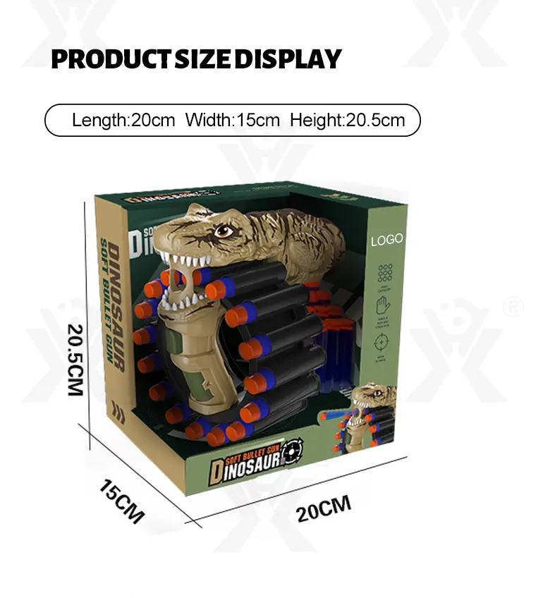 Soft Bullet Gun Toy with Dinosaur Shape · TV10192 · detail image 8 of 8