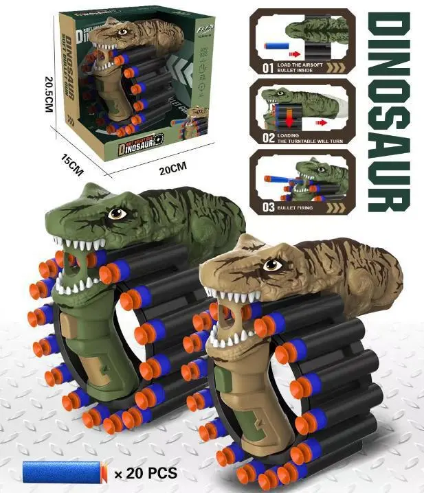 Soft Bullet Gun Toy with Dinosaur Shape · TV10192 · product photo 1 of 9
