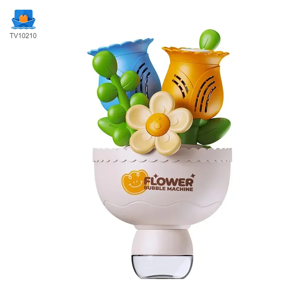 Electric Handheld Flower Bubble Machine Toy · TV10210 · product photo 1 of 6